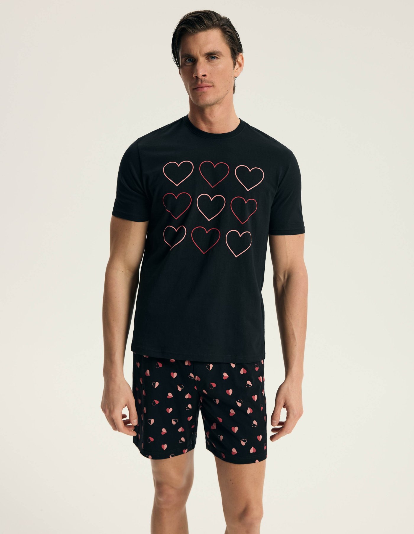 Moda Novator - Serum Pizsama Fekete - 2XL