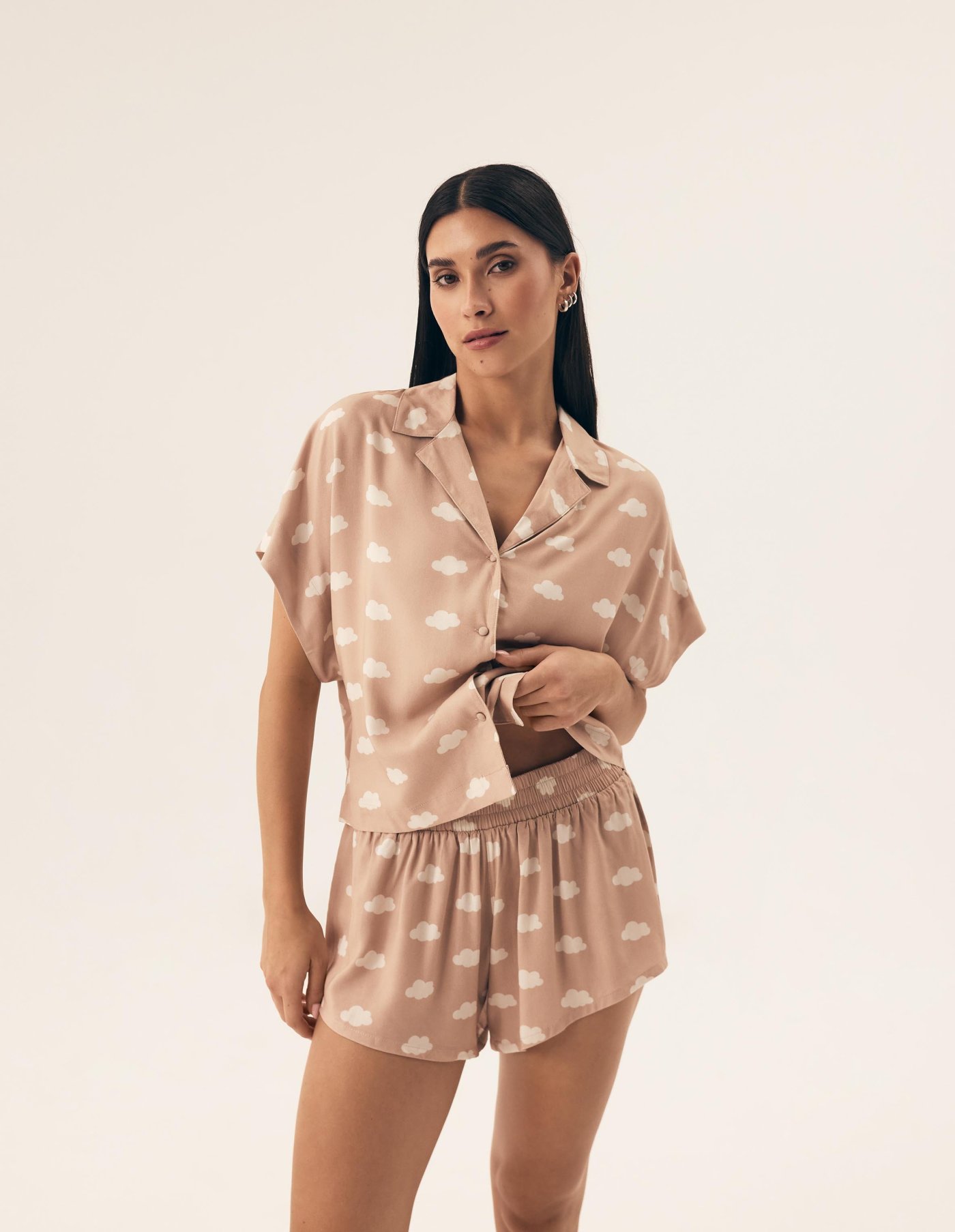 Moda Novator - Nubes Pizsama Bézs - M