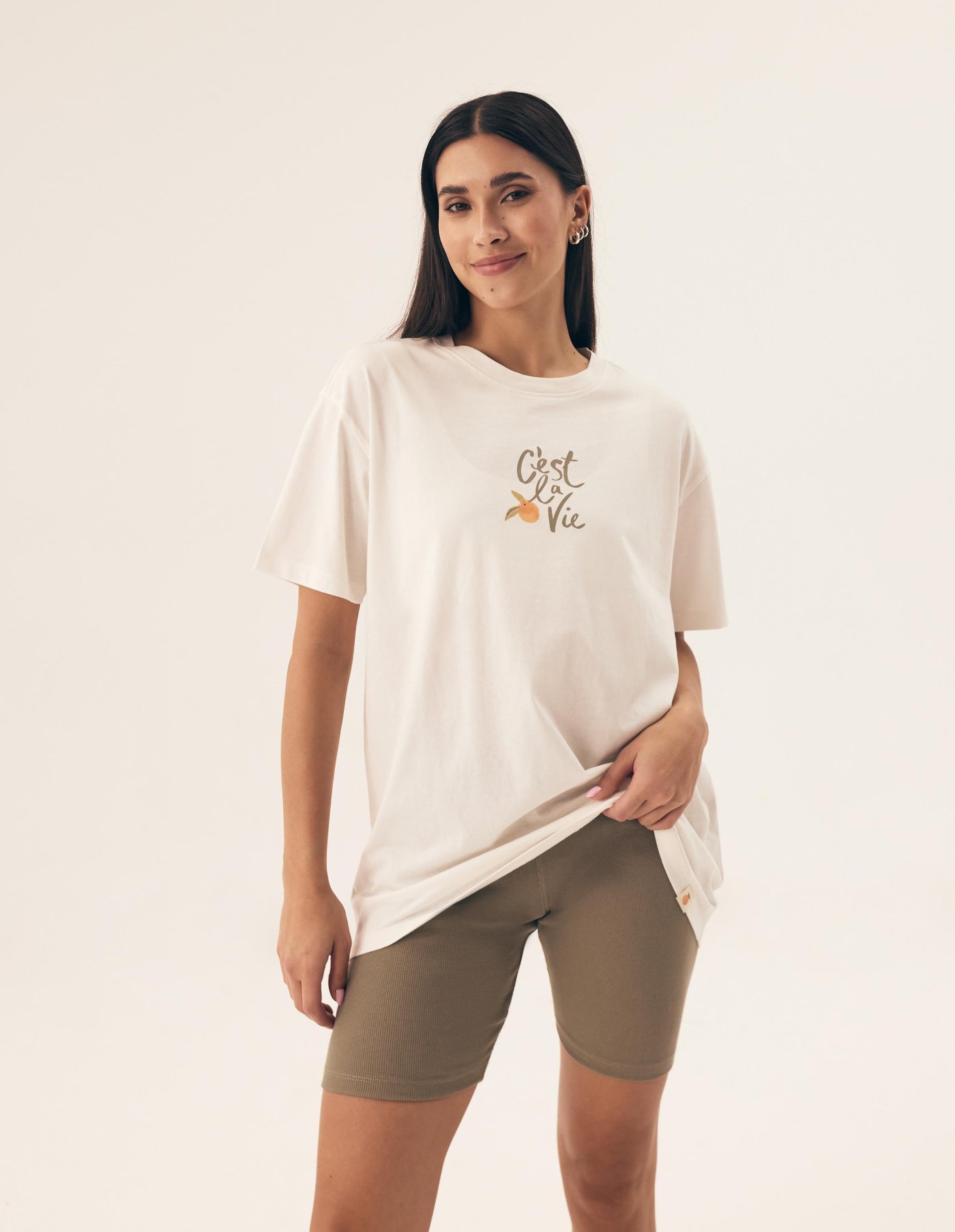 Moda Novator - NARANAJ Pizsama Krém - S