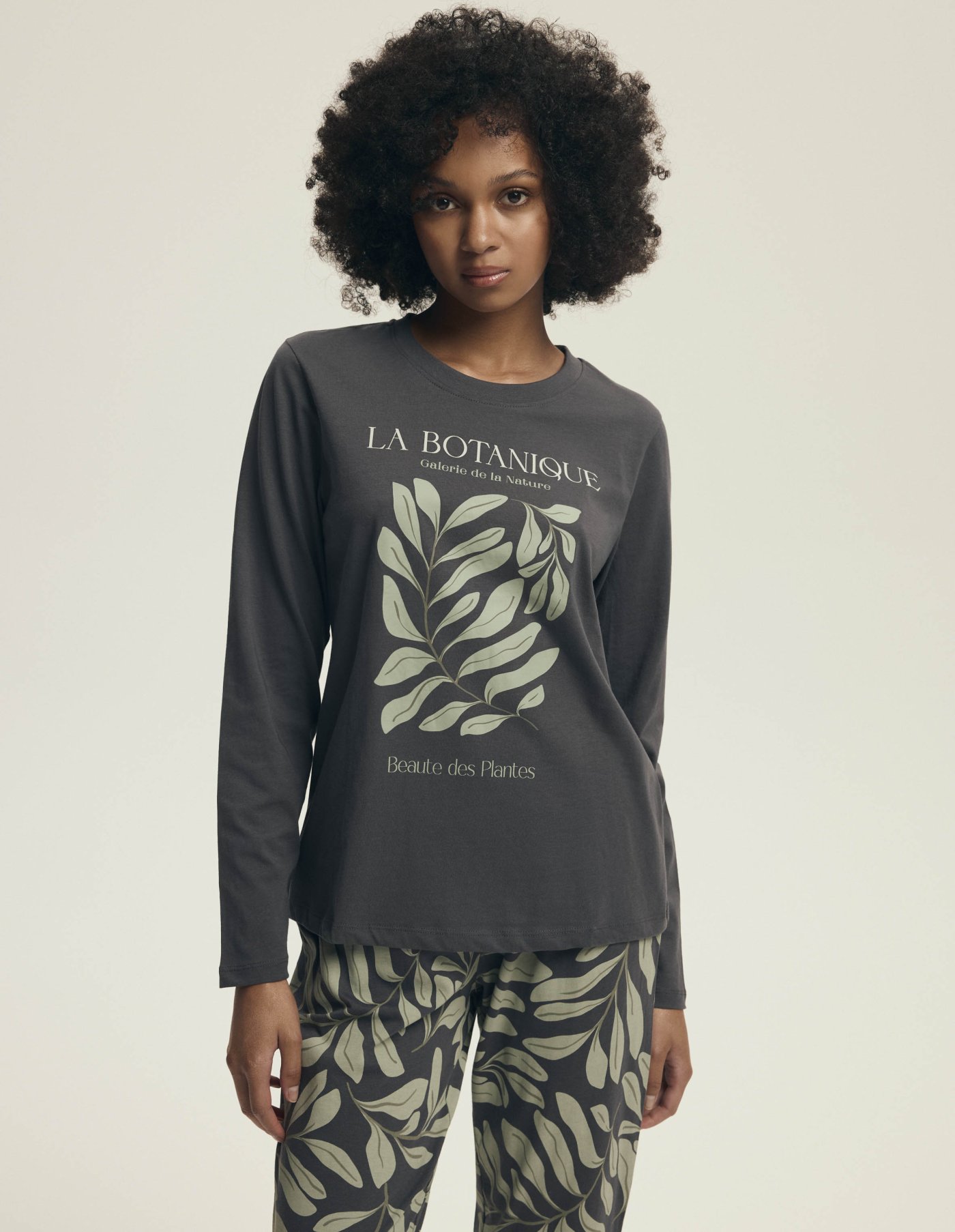 Moda Novator - Danna szürke színű női pizsama M-es