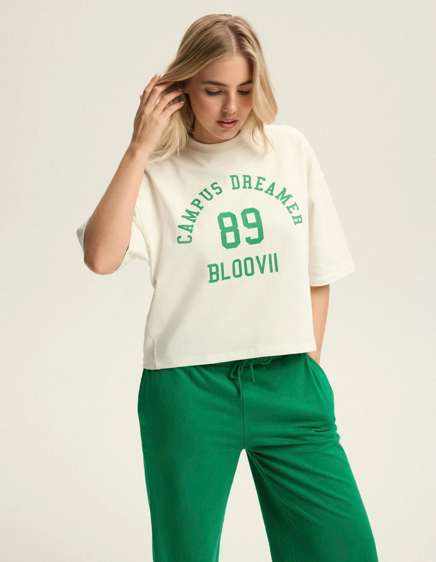 Moda Novator - Bloovii Kayci póló L-es krémszínű