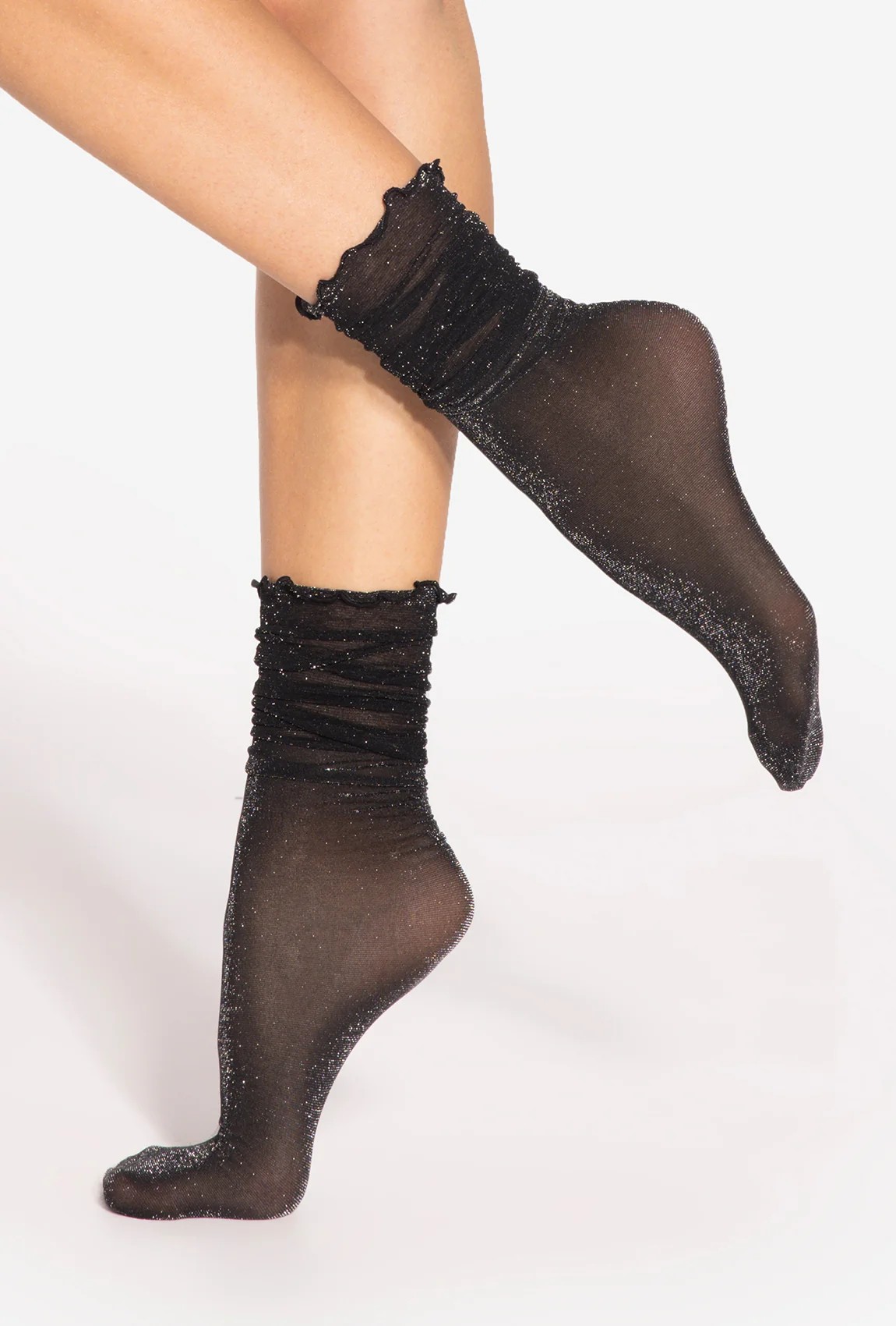 Moda Novator - SPRING VIBES 8 - Nero Silver Női zokni harisnya 30 DEN - UNI