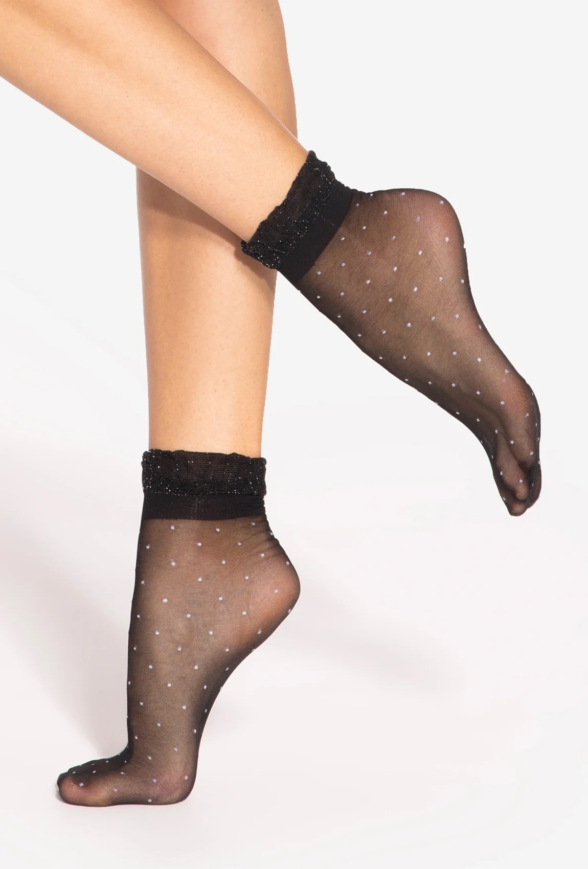 Moda Novator - SPRING VIBES 6 - Nero Silver Női zokni harisnya 15 DEN - UNI