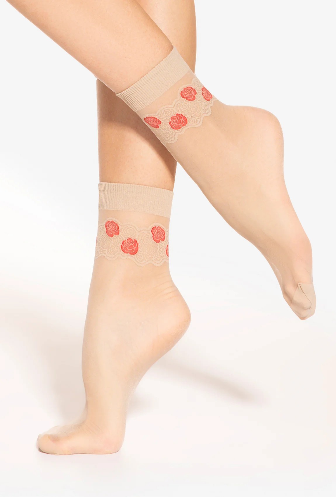 Moda Novator - SPRING VIBES 10 - Sabbia Red Női zokni harisnya 15 DEN - UNI