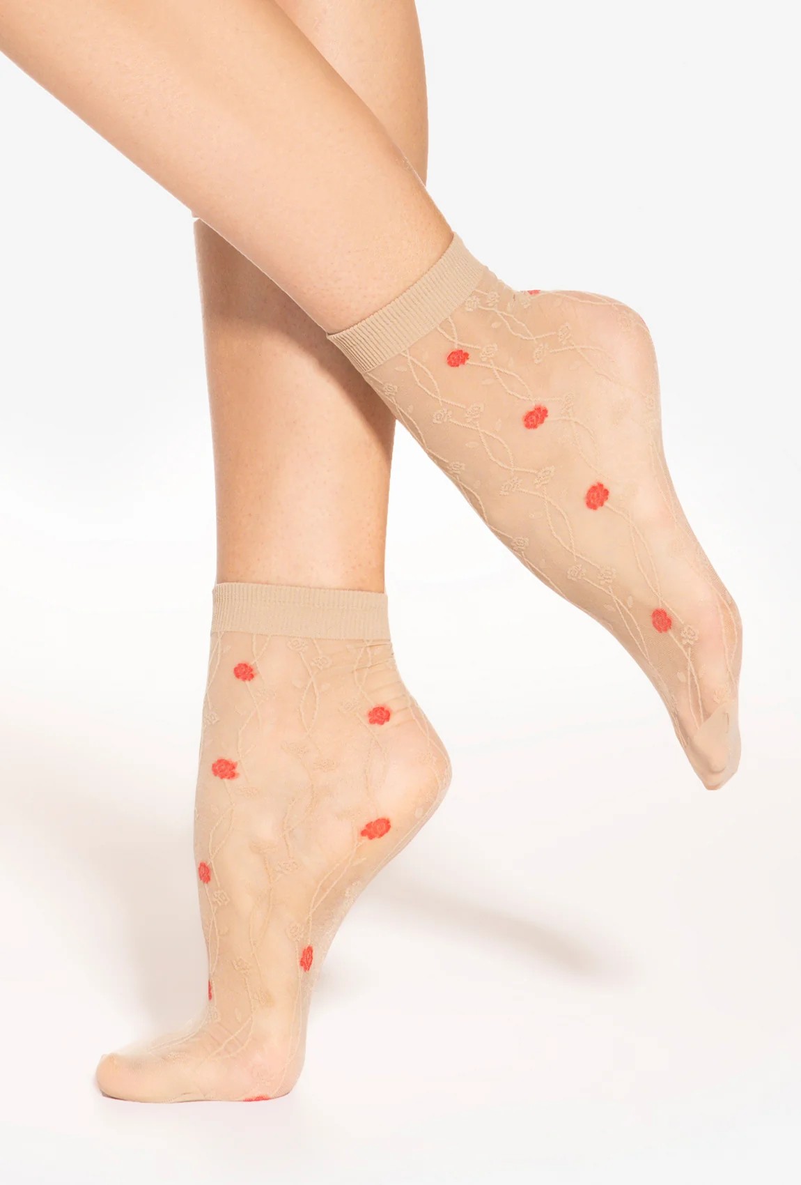 Moda Novator - SPRING VIBES 9 - Sabbia Red Női zokni harisnya 15 DEN - UNI